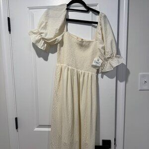 Altar'd State Mylee Textured Midi Dress - Size Large